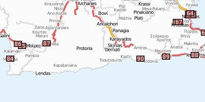 Stadtplan Matala Griechenland
