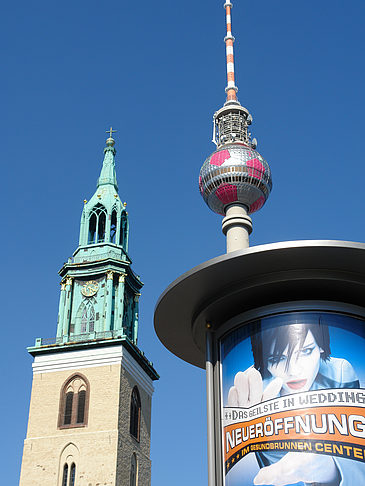 Foto Fernsehturm und Marienkirche - Berlin