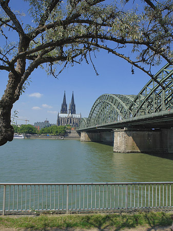 Hohenzollernbrücke am Kölner Dom