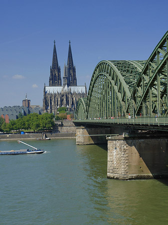 Fotos Schiff unter der Hohenzollernbrücke