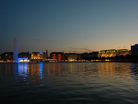 Foto Binnenalster am Abend - Hamburg