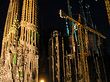 Foto Sagrada Familia bei Nacht