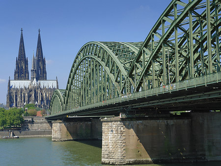 Foto Hohenzollernbrücke beim Kölner Dom