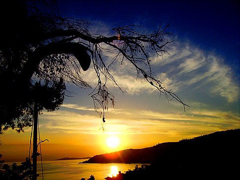  Impressionen Sehenswürdigkeit  in Griechenland chalkidiki sunset