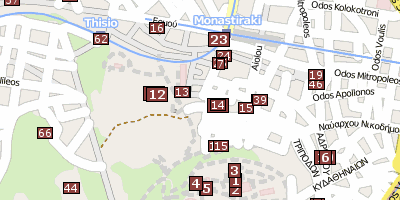 Stadtplan Antike Agorá Griechenland