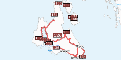 Stadtplan Fiskardo Griechenland