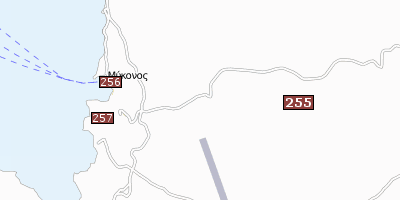 Stadtplan Mykonos Griechenland