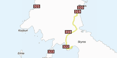 Skyros Griechenland Stadtplan